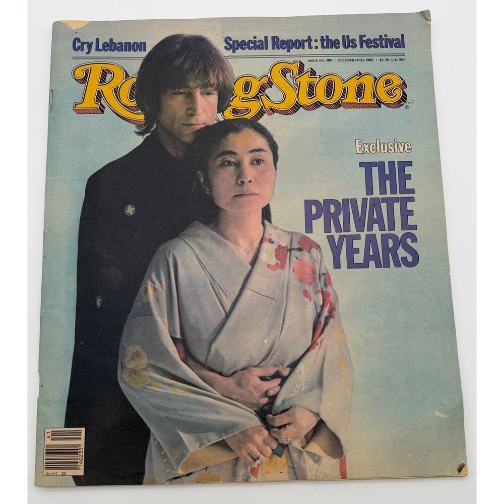 Rolling Stone Magazine #380 October 14,‎ 1982 - John Lennon, Yoko Ono